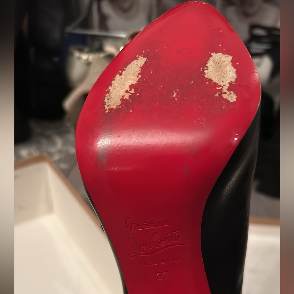 💥PRICE DROP💥Authentic♥️Christian Louboutins🖤EUC Pinched Toe Platform - Picture 3 of 16